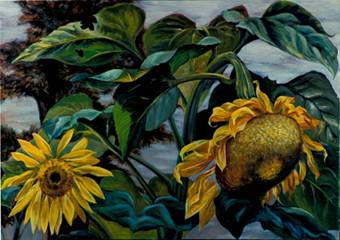 paintings of sunflowers